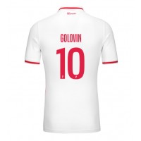 Camisa de Futebol AS Monaco Aleksandr Golovin #10 Equipamento Principal 2024-25 Manga Curta